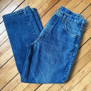 Carhartt Flannel Lined Jeans 34x30 Vintage Workwear Denim